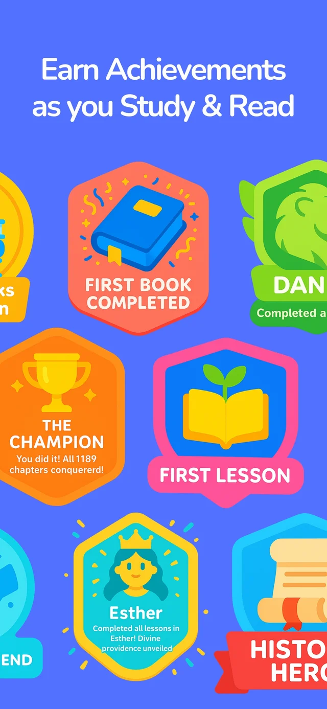 Earn Achievements & Unlock Biblical Heroes