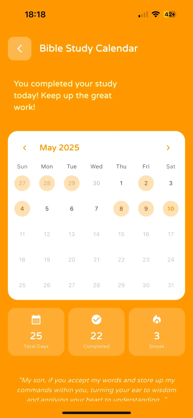 Visual Bible Calendar