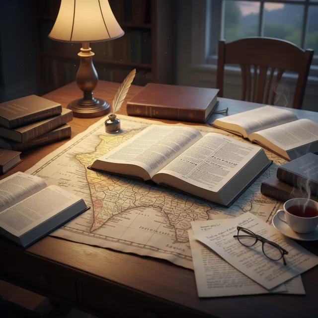 Map of Israel with Bible open to prophetic passages about the Holy Land